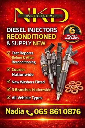 Diesel injectors for sale or reconditioning | test reports before and after| New