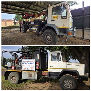 Combo Deal: MAN 16.223 M200 Truck mounted drill rig + Samag 70 compressor for sa