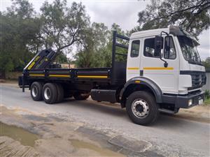 Mercedes Benz Powerliner 2426 with PALFINGER  PK12000 Crane