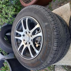 Aline 13 inch rims and tyres  
