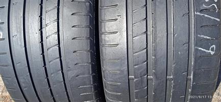 Two 255/35/19 Goodyear F1 tyres for Audi A5 & Mercedes with 80% life left on them
