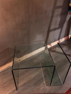 Glass Side Table for Sale