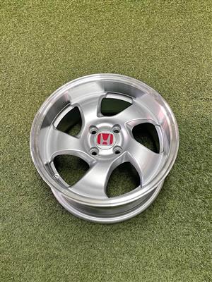 15 INCH HONDA VTEC (DISH) DESIGN RIM SET