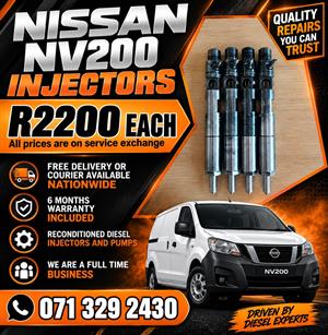 NISSAN NV200 1.5 INJECTORS FOR SALE WITH WARRANTY 