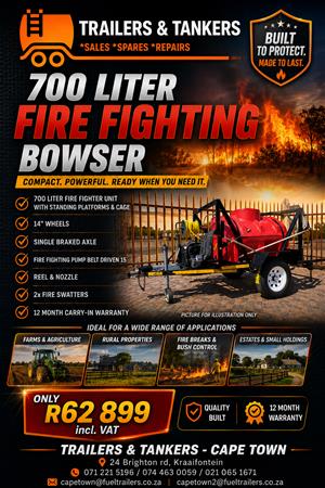 700 LITER FIRE FIGHTER BOWSER