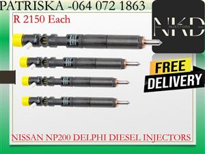 NISSAN NP200 DELPHI DIESEL INJECTORS FOR SALE OR TO RECON