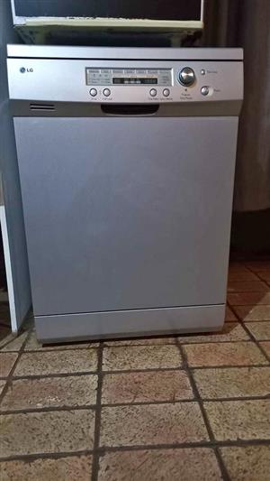 Silver LG dishwasher