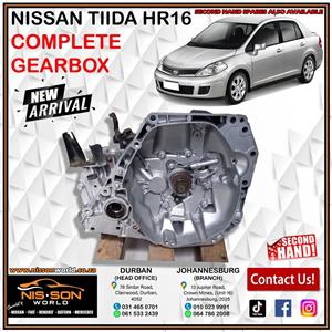 NISSAN TIIDA HR16 COMPLETE GEARBOX