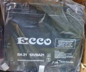 Brand New 12V ECCO 21AH Batteries