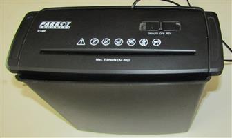 Parrot Products S100 5 Sheet 6.8mm Strip Cut Paper Shredder with Waste Paper Bin