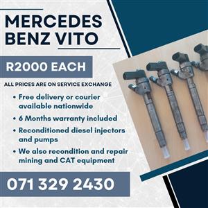 MERCEDES BENZ VITO INJECTORS FOR SALE WITH WARRANTY INCLUDED 