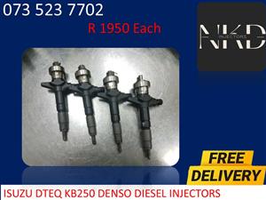 Isuzu Dtec KB250 Denso Diesel injectors 