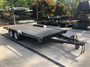 14x66 CAR CARRIER TRAILER  2800KG GVM  SEMI FLAT TOP  HEAVY DUTY