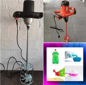 Hand held detergent mixer for up to litre batches 