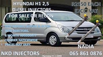HYUNDAI H1 2,5 DIESEL INJECTORS FOR SALE OR RECON