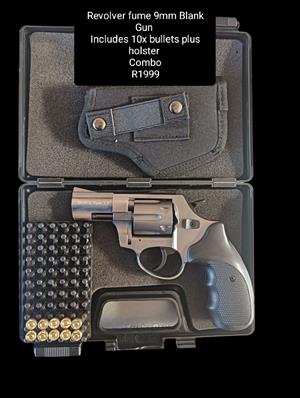 Revolver fume 9mm Blank Gun Combo 