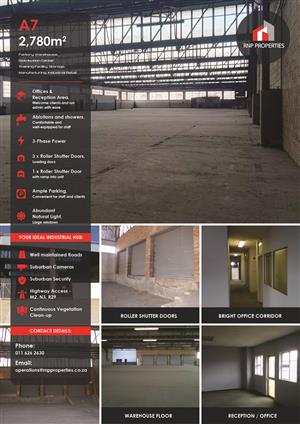 A7 – 2780m² Warehouse, Distribution, Storage Facility To Let
