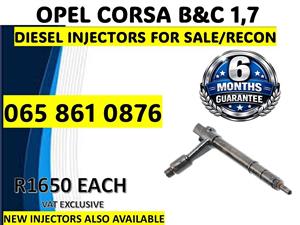 OPEL CORSA B&C 1.7 DIESEL INJECTORS FOR SALE / RECON WITH WARRANTY RUSTENBURG