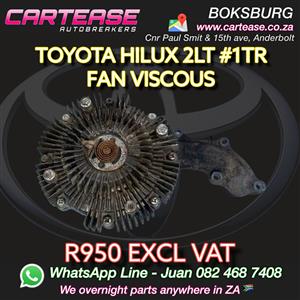 TOYOTA HILUX 2LT #1TR FAN VISCOUS R950 EXCL VAT