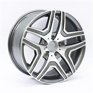 17″ M1545 5/112 Gunmetal Machine Face Alloy Wheels