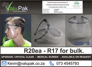 Face Shields in Stock (Pinetown)