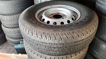 16inch Ford Ranger steel rim with used 255/70/16 tyre to use for spare 