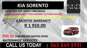 KIA SORENTO DIESEL INJECTORS KWAZULU NATAL BLUFF 