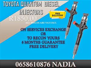 TOYOTA QUANTUM DIESEL INJECTORS RECONDITION OR BAY NEW