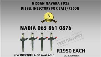NISSAN NAVARA YD25 DIESEL INJECTORS FOR SALE - READY