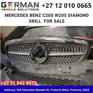 mercedes benz c200 w205 diamond grill for sale