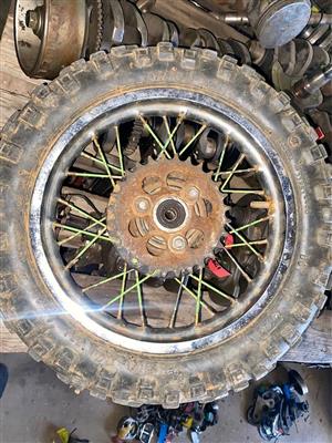 Suzuki JR 50 rim. Meyerton bike scrapyard new and secondhand spares.