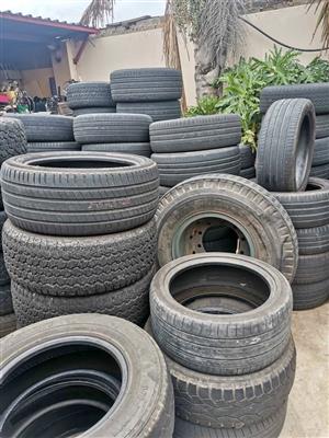 Used tyres.