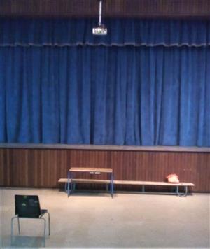 School stage curtains