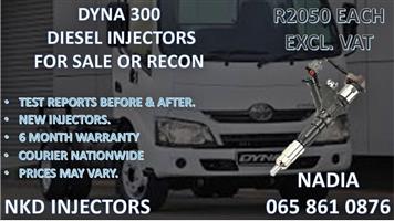 DYNA 300 DIESEL INJECTORS FOR SALE. REBUILT AND TESTED