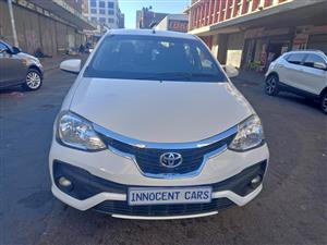 2019 TOYOTA ETIOS SEDAN 1.5 PETROL, MANUAL, WHITE COLOR, MILEAGE 72000KM