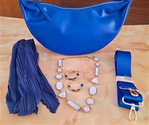  For Sale: Stylish The Box Fashion Blue Handbag And Accessories
