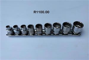 Stahlwille 3/8” imperial socket set. 