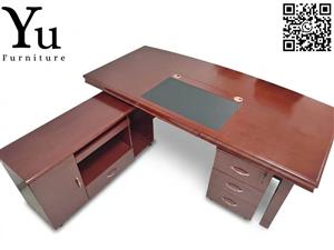 DEE0120 - Executive Mahogany L-Shaped Desk