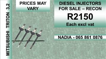 MITSUBISHI TRITON 3.2 DIESEL INJECTORS FOR SALE OR TO RECON NATIONWIDE