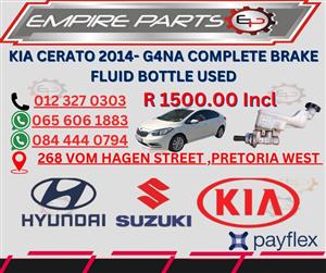 KIA CERATO 2014- G4NA COMPLETE BRAKE FLUID BOTTLE USED
