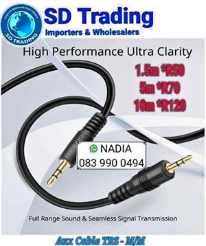 Cable Aux TRS Jack - Male To Male