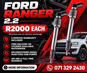FORD RANGER 2.2 INJECTORS FOR SALE WITH WARRANTY INCLUDED 
