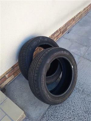  2 x Xcent 205/55R16 Tyres – Great Condition 