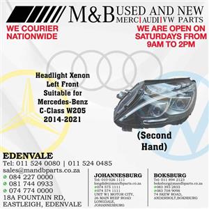 Headlight Xenon Left Front (Second Hand)  Suitable for Mercedes-Benz C-Class W