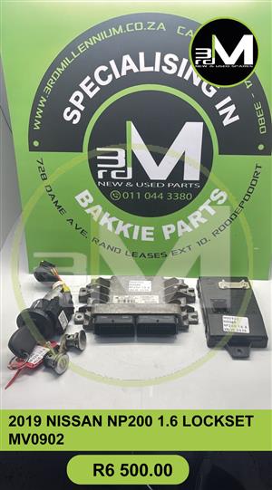 2019 NISSAN NP200 1.6 LOCKSET - MV0902 