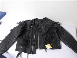 Motorcycle Jacket Leather Indian Style Large