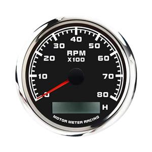 MOTOR METER RACING W Pro Series 85mm 3-3/8″ Tachometer 8000 RPM