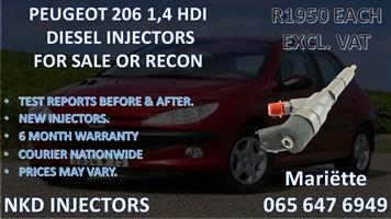 INJECTORS PEUGEOT 206 1.4 HDI DIESEL