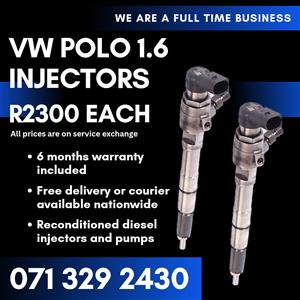 VW POLO 1.6 INJECTORS FOR SALE WITH WARRANTY 