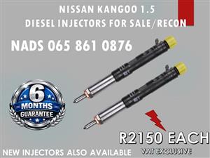 NISSAN KANGOO 1.5 DIESEL INJECTORS FOR SALE OR TO RECON